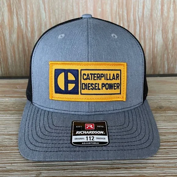 Vintage Caterpillar CAT Diesel Power Block C Patch Hat - New Richardson 112 Cap - Picture 3 of 10